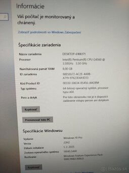 PC Lenovo / Intel G4560 / 8GB RAM / 500GB HDD / Win10 - 5