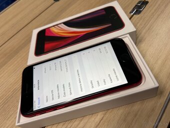 iPhone SE 2020 64GB red - 100% batéria - 5