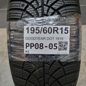 Zimné pneumatiky 195/60 R15 GOODYEAR DOT1919 - 5