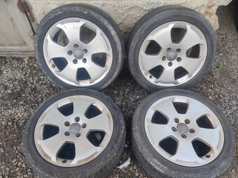 R17 ALU disky AUDI A3 rozteč 5x112 letná sada - 5