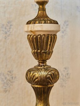 Bronzová figurální lampa - 5