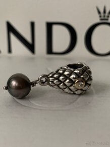 Pandora bicolor vzácny prívesok s diamantami a bicolor klipy - 5