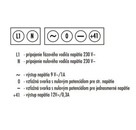 Predám sieťový zdroj napájač AC-9V DC=12V I=1.3A - 5