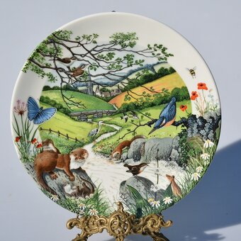 Wedgwood - porcelánové taniere - panoráma prírody - 5