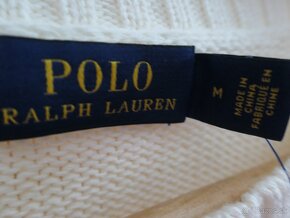 RALPH LAUREN BEAR damsky bavlneny luxusny sveter M - 5