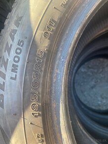 bridgestone blizzak 195/65 r15 - 5