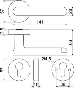 Inteligentne klucky Richter Czech Smart Touch Handle - 5