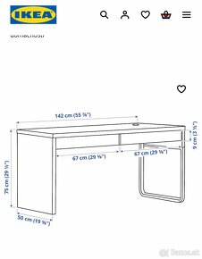 Stôl MICKE Ikea - 5