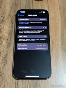 Predám Apple iPhone 15 PRO 256GB Stav nového telefónu - 5