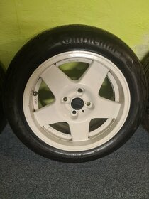 Alu 4x100 R16+pneu Continental 205/55R16 letné - 5