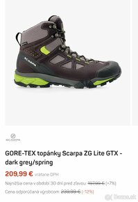 nove turisticke topanky SCARPA goretex velkost 41,5 - 5