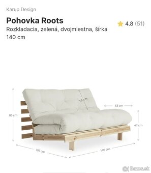 Polohovateľná pohovka Karup Design. - 5