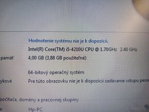 predám notebook HP PROBOOK 450 G2 , Windows 7 - 5