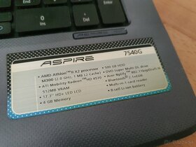 17 palcový Acer Aspire 7540G - 5