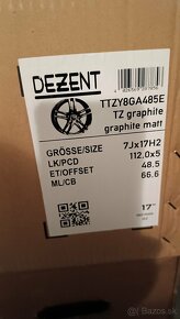 R17 disky 5x112 mm, škoda, audi, seat, VW, mercedes - 5