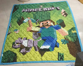 prehoz cez posteľ Minecraft  150 x 190 cm - 5