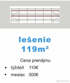 Prenájom lešenia, lešenie - 5