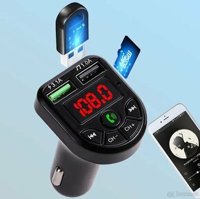 FM transmitter . bluetooth prijímač hudobný prehrávač do aut - 5