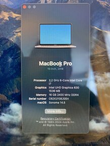 Macbook Pro 15" rocnik 2018 s touchbarom - 5