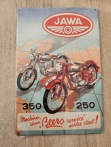 Retro plechové cedule JAWA - 5