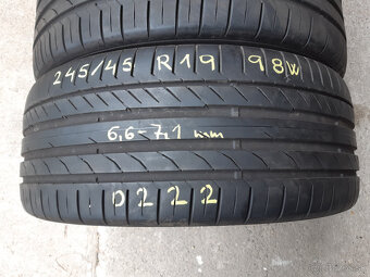 245/45 R19  -letné Continental - 5