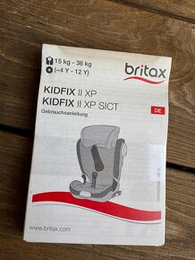 Predám autosedačku Britax Römer KIDFIX - 5