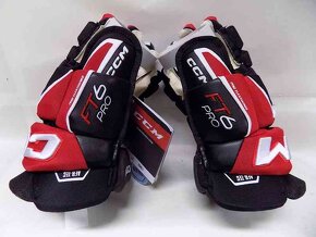 Hokejové rukavice CCM JetSpeed FT6 Pro Black/Red/White SR - 5