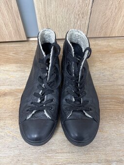 Čierne kožené Converse cca 39,5 - 5