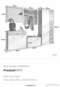 Predsieňová stena IRYS - 5