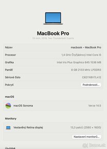 Macbook PRO 13, čtyřjádro, poslední MAC OS - 5