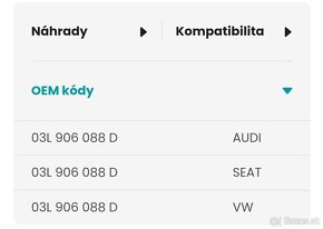 Snímač teploty výfuk. plynov DPF Audi, Seat, VW - 5