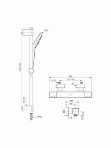 Sprchový termostat s ručnou sprchou - 5