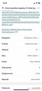 Detské zimné topánky 21 barefoot značky Little blue lamb - 5