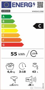Nová parná úzka práčka Samsung WW60A3120BE/LE - 5