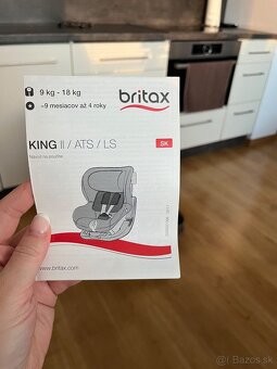 Predam autosedacku Britax Römer king II 9-18 kg - 5