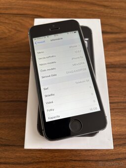 Mobil Apple iPhone 5S Space Gray 16GB - 5