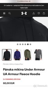 Nova mikina Under Armour s kapucňou so štítkom original - 5