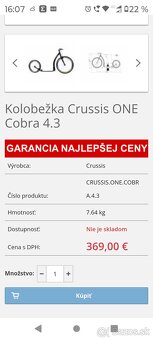 Kolobežka Crussis Cobra 4,3 - 5