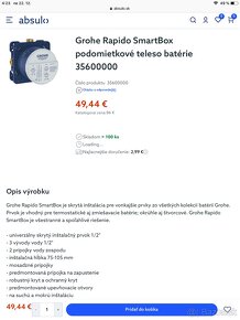 GROHE-pod omietkové batérie súprava.Držiaky na uteráky. - 5