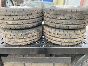 Elektróny 5x100 r16 so semislickami Advan A052 195/45 r16 - 5