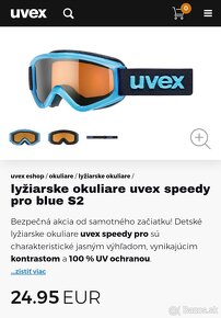 Juniorská lyžiarska prilba veľ. M + okuliare Uvex - 5