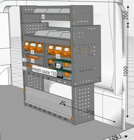 Regálové Systémy skladom pre úžitkové vozidla - 5