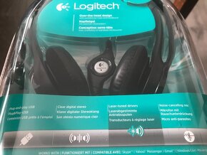 USB slúchadlá s mikrofónom Logitech h390 - nové - 5