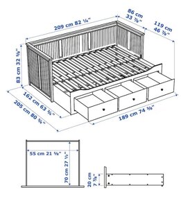 IKEA HEMNES detská posteľ - 5