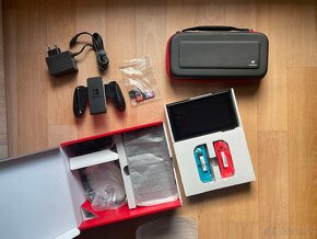 Nintendo Switch + 3 hry + príslušenstvo (komplet balenie) - 5