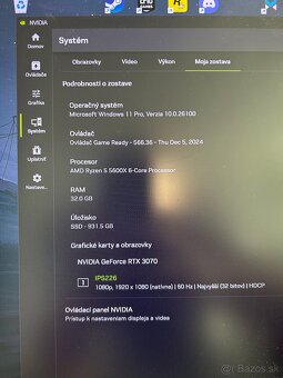 Vymenim Herný PC Ryzen 5 5600x RTX 3070 32gb Rám - 5