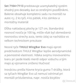 Strešný nosič Thule Wingbar EVO 7113/7104 pre VW Tiguan - 5