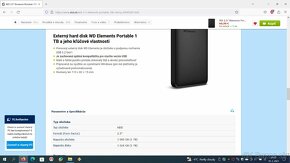 Externý disk WD 2.5 Elements Portable 1TB - 5