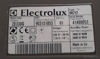 Vysávač Electrolux Ergospace ZE 330G na diely - 5