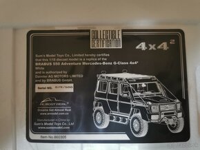 Model auto mercedes benz G brabus 550 1:18 almost real - 5